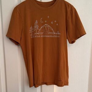 Life is Good - Graphic Tee with Tent Design